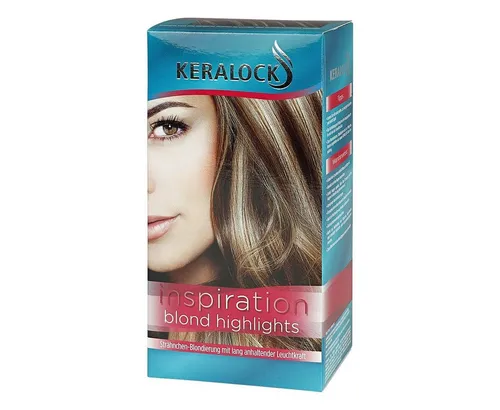 Keralock Blond Highlights - Strähnchenblondierung - Blondier-Set für strahlende Highlights: Enthält alles für die Anwendung - von Blondierpulver bis Glanz-Kurspülung. Ideal für individuelles Haarstyling zu Hause.