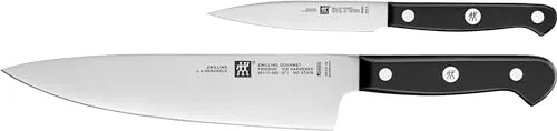ZWILLING Gourmet Messer-Set, 2-teilig - Präzise Schneidkunst für Ihre Küche - Küchenmessersets mit rostfreien Klingen aus Spezialstahl und ergonomischem Griff - Ideal für präzises Schneiden von Fleisch und Gemüse, Made in Germany.