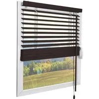 Sol Royal Holzjalousie SolDecor JH3 - 50x130 cm Dunkelbraun - Jalousien aus Holz, umweltschonend produziert und ideal für Sichtschutz. Langlebig und einfach zu montieren, perfekt für jedes Zimmer.