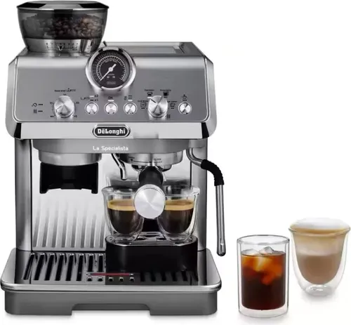 De'Longhi EC9255.M La Specialista Arte Evo Siebträger-Espressomaschine - Siebträgermaschine mit 15 bar Druck und integriertem Mahlwerk für frisch gemahlenen Bohnenkaffee. Perfekt für Espresso, Latte Macchiato und Cappuccino.