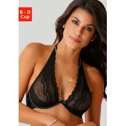 LASCANA Belle Affaire Neckholder-BH mit abnehmbarer Strasskette, sexy Dessous, Reizwäsche