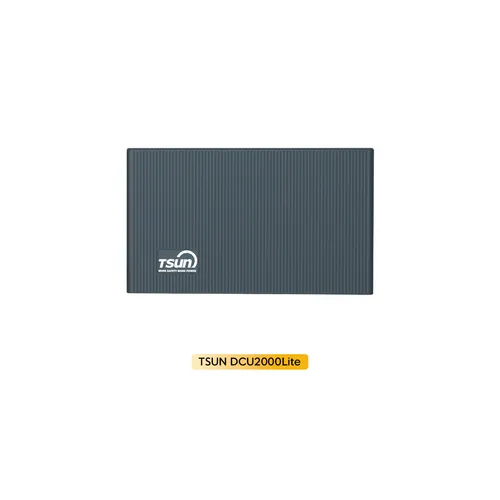 TSUN SOLARCAN TSOL-DCU2000Lite 2.01 kWh Solarspeicher - Effizienter DC-gekuppelter Solarspeicher mit 2 kWh Kapazität für Balkon, Dach und Haus. Robustes Aluminium-Gehäuse mit Schutzklasse IP65 und bis zu 6000 Ladezyklen für langfristige Nutzung.
