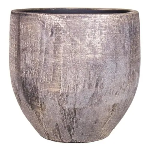INNA-Glas Blumentopf AETIOS, Farbverlauf Gold-braun, 16 cm - Eleganter Keramikblumentopf von INNA-Glas, ideal für kreative Dekoration. Jeder Topf ist ein Unikat mit einzigartigem Farbverlauf. Lieferung ohne Dekoration. Perfekt für Pflanzenliebhaber!