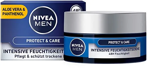 NIVEA MEN Protect & Care Feuchtigkeitscreme pflegt die Haut mit Aloe Vera und Panthenol, 1er Pack (1 x 50 ml)