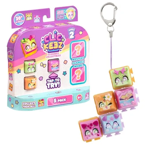 Goliath CLICKEEZ 5-Pack Serie 2 – Kawaii Fidget Figuren mit Klick-Effekt - Entdecke die CLICKEEZ Serie 2 – 5 einzigartige Kawaii-Klickfiguren im Set! Ideal als Fidget-Spielzeug für Kinder ab 6 Jahren, fördert Feinmotorik und Entspannung. Perfekt zum Sammeln und Tauschen!
