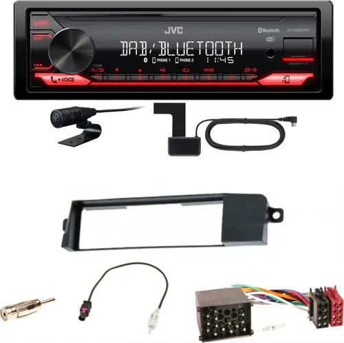 JVC KD-X282DBT Bluetooth Digitalradio USB Einbauset für BMW 3er E46