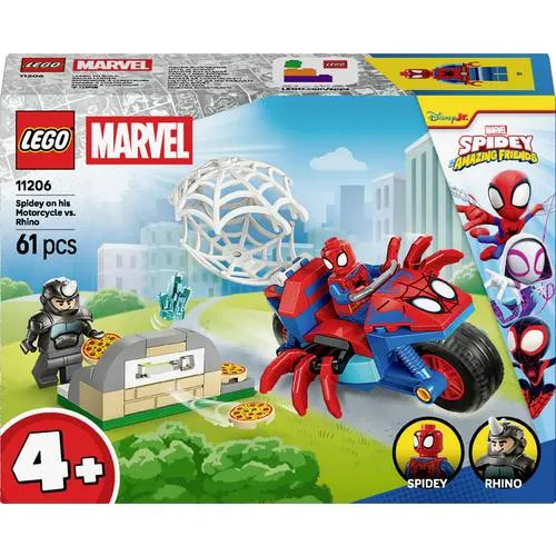 LEGO MARVEL SUPER HEROES Spidey auf Motorrad vs. Rhino (11206) 11206