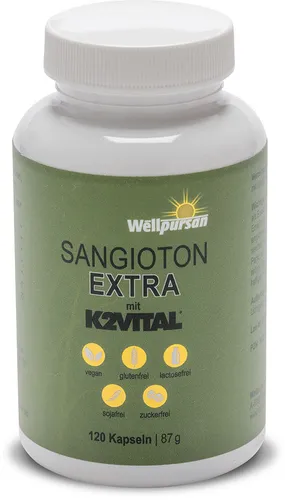 Sangioton Extra - hochwertige L-Arginin Kapseln, pflanzliche Unterstützung für gesunden Blutdruck und 100% vegan