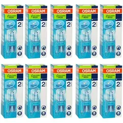 Osram Halogen Stiftsockellampe 48W = 60W G9 klar 230V 740lm Halopin Superstar 10 x