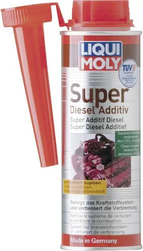 Liqui Moly Super Diesel Additiv 5120-250 - 250 ml - Additiv für Diesel, entfernt Ablagerungen und schützt das Einspritzsystem. Optimiert Motorleistung und reduziert Kraftstoffverbrauch.