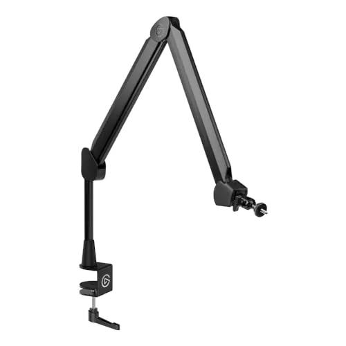 Elgato Wave Mic Arm - Höhenverstellbarer Streaming Boom mit Kabelkanälen für einen aufgeräumten Arbeitsplatz, perfekt für Podcasts und Studioqualität