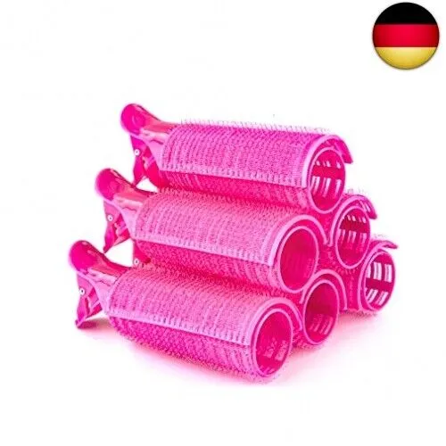 Vonature Haarwurzelclip, Volumen am Haaransatz, selbsthaftende Lockenwickler, Volumenspange, Haar Styling Clip, Volumizing Hair root clip, Klammern, Volumizierende Haar Accessoires, 6 Stück pink