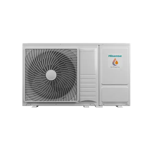 Hisense Hi-Therma 4,4kW R32 Wärmepumpe - Moderne Monoblock-Wärmepumpe mit 4 kW Heizleistung und hoher Energieeffizienz (A+++). Ideal für nachhaltige Heizlösungen und einfach zu montieren.