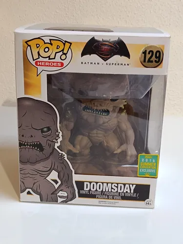 Batman vs Superman Funko POP Heroes Vinylfigur Doomsday SDCC 2016 - Sammelfigur aus Film, limitierte Auflage von 2016, perfekt für Sammler und Fans der DC Comics.