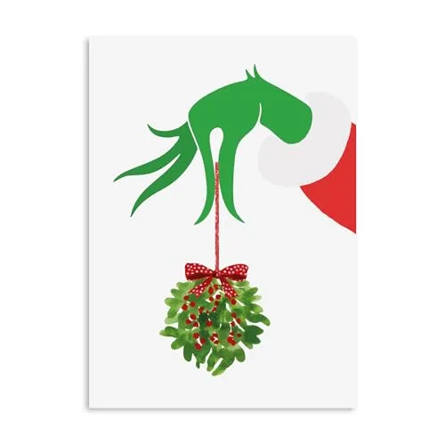 Nastami Weihnachtskarte lustig Postkarte Weihnachten Weihnachtskarten (GRINCH)