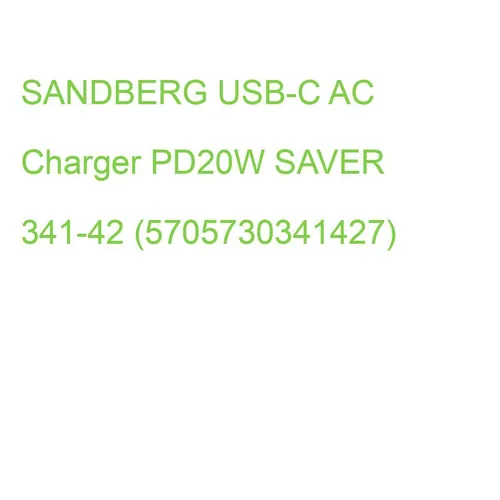 SANDBERG USB-C AC Charger PD20W SAVER 341-42 (5705730341427)