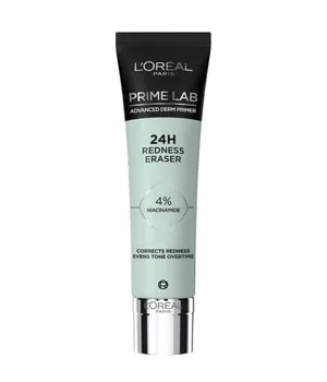 L'Oréal Paris Redness Eraser Primer 30 ml - Grüner Primer zur effektiven Kaschierung von Rötungen und für einen ebenmäßigen Teint. Verbessert die Haltbarkeit des Make-ups bis zu 24h. Geeignet für jeden Hauttyp und einfach anzuwenden.