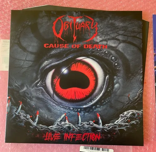 Obituary - Cause Of Death - Live Infection - Reissue - Color Silver- Neu