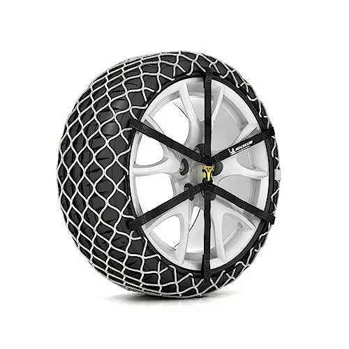 MICHELIN Schneekette Easy Grip Limited 10 - Textilschneekette in Weiß, maximale Traktion auf Schnee und Eis, einfache Montage und felgenschonend