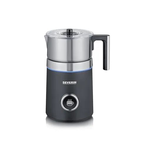 SEVERIN SPUMA 700 PLUS - Induktions-Milchaufschäumer, spülmaschinengeeignet und mit 13 Programmen für perfekten Milchschaum