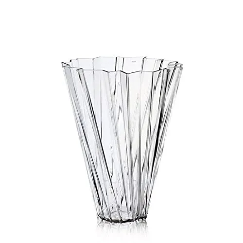 Kartell Shanghai Vase - Glasklar Transparent - Vasen aus langlebigem Acrylglas, die mit faszinierenden Lichtspielen und geometrischen Formen in jedem Raum begeistern.