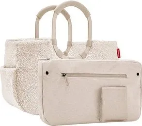 reisenthel Einkaufstasche loopshopper M 12l frame teddy sand - Sonstige Taschen: Praktische und stilvolle Einkaufstasche mit gepolsterten Tragegriffen, ideal für DIN A4-Unterlagen und mit wasserabweisendem Material.