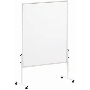 Maul Moderationstafel MAULsolid 63659 - Moderationswand mit 120 x 150 cm, mobil durch 4 feststellbare Rollen und beidseitig nutzbare Whiteboardoberfläche für vielseitige Präsentationen.