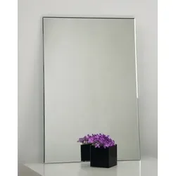 Amirro Glossy Spiegel 60x80 cm 712-925 - Eleganter rechteckiger Spiegel mit Facette (60 x 80 cm), ideal für vielseitige Aufhängemöglichkeiten dank drei Halterungen. Perfekt für jeden Raum!