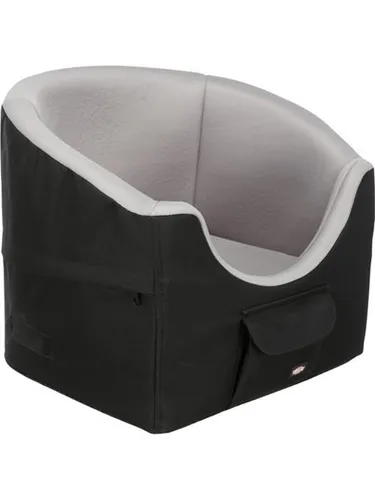 Car seat 45 39 42 cm - Hunde- & Autositz in schwarz-grau, vielseitig als Reisebett nutzbar und mit extra Fach für den perfekten Ausblick