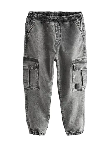 NEXT Jeans mit Cargotaschen Grau 6 Jahre - Jungen-Jeanshosen mit praktischen Cargotaschen, stylish und bequem für aktive Kids – der perfekte Look für jeden Tag.