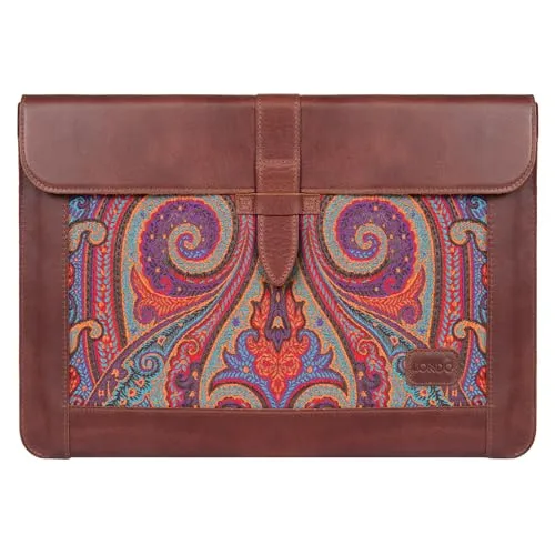 Londo Top-Grain Leder MacBook Tasche Laptop Hülle für MacBook Pro und MacBook Air – 16 Zoll, 15 Zoll, 15,5 Zoll (M4, M3, M2, M1, Pro & Max) – Modellen von 2020 bis 2024