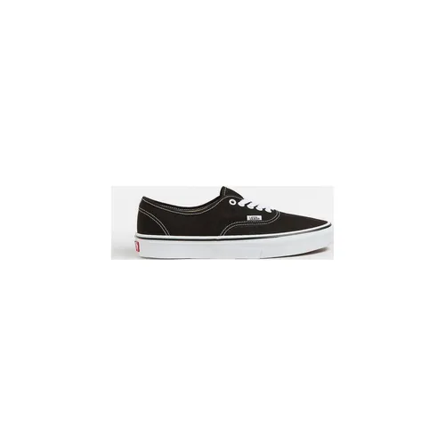 Vans Authentic Sneaker schwarz 40 EU - Sneaker aus textilem Canvas-Material, ideal für Skateboarding und sportliche Aktivitäten, mit verstellbarer Schnürung und leicht profiliertem Gummi-Laufsohlenmaterial.