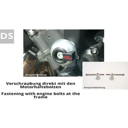 LSL CRASH PAD® Anbaukit CBR 600 F (99-06) - Silber - Robustes Anbaukit für die CBR 600 F (99-06), direkt verschraubt für hohe Stabilität. Ideal für sicheren Halt und verbesserten Schutz während der Fahrt.