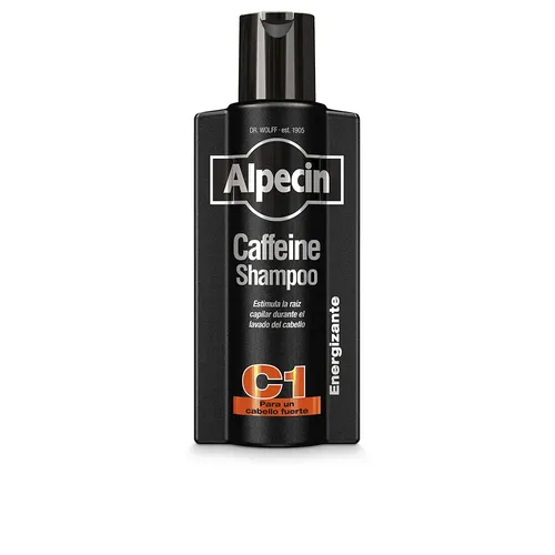 Alpecin Coffein Shampoo C1 Black Edition 375 ml - Hochwirksames Shampoo für Männer, das die Haarstruktur stärkt und für mehr Volumen sorgt. Ideal für alle Haartypen, mit erfrischendem Duft und praktischer 375 ml Größe.