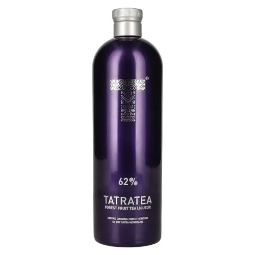 Tatratea 62 Forest Fruit Tea Liqueur - Likör & Kräuterschnaps, genießen Sie den einzigartigen beerigen Geschmack des Tatratea 62, basierend auf Schwarztee und traditioneller slowakischer Teekultur.