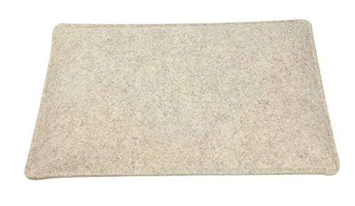 Sensalux Sitzkissen für Bierbänke, Sitzpolster aus robustem Nadelfilz, Beige 1er Pack