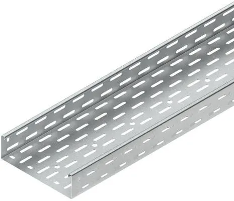 Niedax RL 60.150 Kabelrinne - 60x150x3000 mm, gelocht, bandverzinkt - Kabelrinne aus Stahl, ideal für die sichere und ordentliche Kabelverlegung, mit durchgehender mittiger Lochperforation zur einfachen Abhängung.