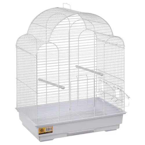 Flamingo Vogelkäfig Sittichkäfig Bali weiß - Vogelkäfige, eleganter weißer Käfig mit großzügigem Platz für Sittiche und andere Vögel, ideal für ein komfortables Zuhause.