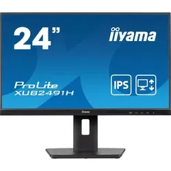 IIYAMA ProLite XUB2491H-B1 Office Monitor - 24 Zoll Full-HD Monitor mit IPS-Panel, Flicker-Free-Technologie und Blaulichtfilter für augenschonendes Arbeiten, ideal für Büroanwendungen.