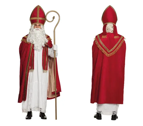 Boland 56840 - Kostüm Sankt Nikolaus, Gr. L/X - Party- & Scherzartikel: Authentisches Nikolaus Kostüm mit Gewand, Umhang und Mütze, ideal für Weihnachten und Karneval, sorgt für strahlende Kinderaugen.