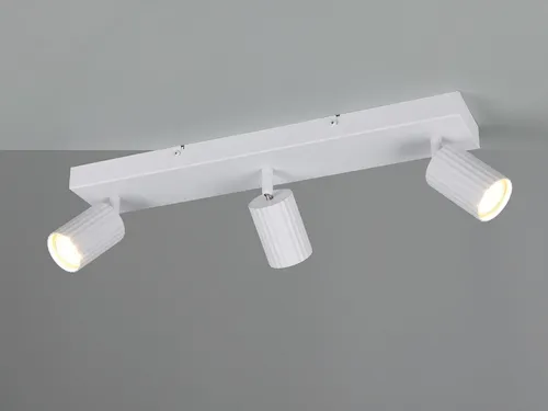 Moderner LED Deckenstrahler 3-flammig Weiß für Schlafzimmer, Wohnzimmer & Flur