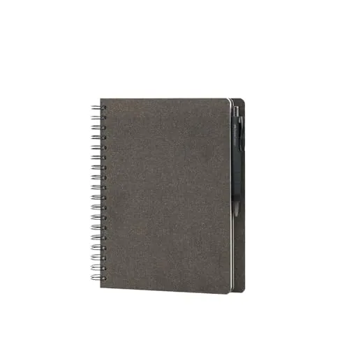 Faber-Castell & Rössler Papier 201553 - Notizbuch & Kugelschreiber Set - Elegantes Notizbuch mit 180 blanko Seiten in Espresso und hochwertigem PolyBall Kugelschreiber für präzises Schreiben. Ideal für kreative Köpfe und Vielschreiber.