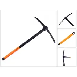 Fiskars geschmiedete Kreuzhacke 200, 90 cm - Spitzhacken für harte Böden, mit geschmiedetem Stahlkopf und ergonomischem Antirutschgriff für maximalen Komfort beim Graben und Wurzeln schneiden. Hohe Langlebigkeit und Sicherheit geprüft.