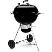 Weber Holzkohlegrill Master Touch GBS E-5755 - Ideal für Grillliebhaber - Kugelgrill aus Edelstahl mit 57 cm Grillfläche, Deckelhalter und praktischen Rollen. Perfekt für BBQs im Freien.