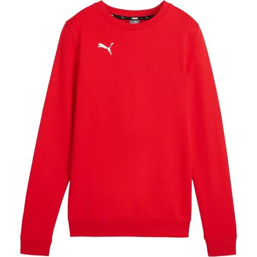 PUMA teamGOAL Casuals Crew Neck Sweat Wmn - Trainingsbekleidung für Damen, aus angenehmem Stoff mit gerippten Bündchen für optimale Passform und PUMA TeamGOAL Branding für einen sportlichen Look.