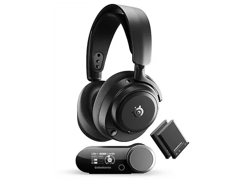 STEELSERIES Arctis Nova Pro Omni Gaming-Headset Bluetooth Schwarz - Das Arctis Nova Pro Omni bietet Hi-Res Wireless Audio und Multi-Device-Verbindung für ultimatives Gaming-Erlebnis. Mit Hybrid Active Noise Cancellation und einem komfortablen Design ideal für lange Sessions.