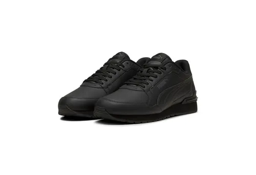 PUMA ST RUNNER V4 L Sneaker, Gr. 47, schwarz - Sportliche Sneaker mit Retro-Style und modernem Komfort. Das weiche Leder-Obermaterial und die SOFTFOAM+ Einlegesohle sorgen für optimalen Tragekomfort, ideal für den Alltag.