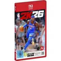 NBA 2K26 NSW2 SSK - Software-Schlüssel-Karte - PC- & Videospiele - Erlebe realistischen Basketball mit ProPLAY-Technologie und entwickle deinen Spieler zum Superstar in Meine KARRIERE oder vereine Legenden in MyTEAM.