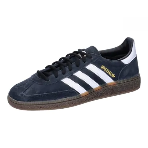 adidas Handball Spezial Schwarz Weiß - Unisex Sneaker 36 2/3 EU - Sneaker aus hochwertigem Wildleder und Synthetik, ideal für den Alltag und sportliche Aktivitäten. Mit Gummisohle für optimalen Halt und Komfort.