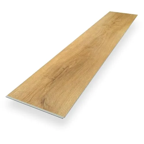 Vinylboden Klick Vinyl Premium "Eiche Spiekeroog" | 100% wasserfest und mit Trittschalldämmung - PVC-Bodenbelag mit Drop-Down Klicksystem für einfache Verlegung, 100% wasserfest und ideal für Fußbodenheizung. Genießen Sie stilvollen Komfort und ein angenehmes Barfuß-Gefühl.